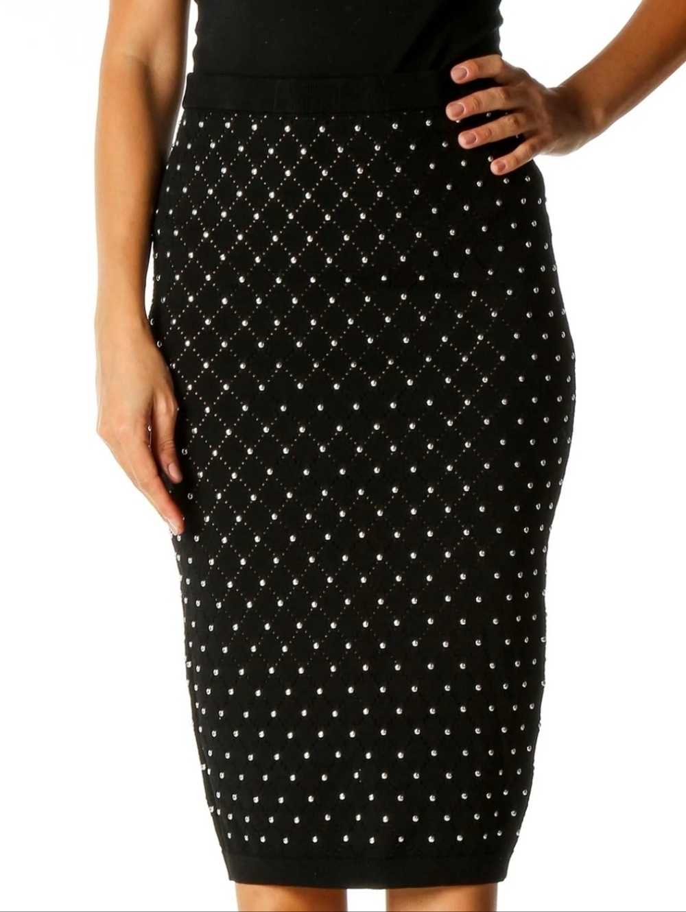 Michael Kors Studded Midi Pencil Skirt - Picture 6 of 9